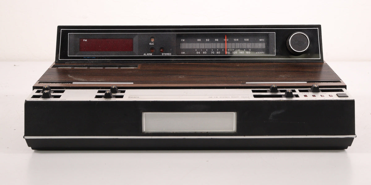 Sears 8 Track Cassette Alarm Clock Vintage System (Not Working, As is ...