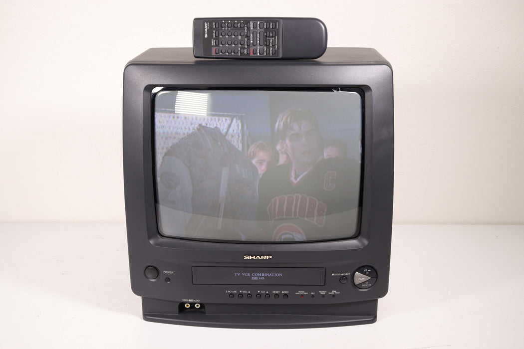 Sharp 13VT-H60 13 Inch Home Tube TV VCR VHS Player Combination-Televisions-SpenCertified-vintage-refurbished-electronics