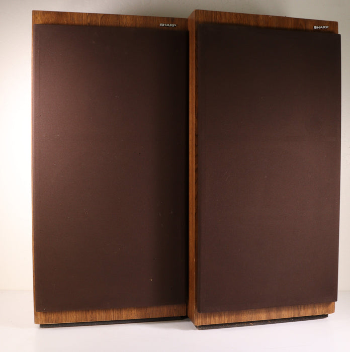 Sharp CP-8620 Large Tower Speaker Pair 8 Ohms 120 Watts-Speakers-SpenCertified-vintage-refurbished-electronics