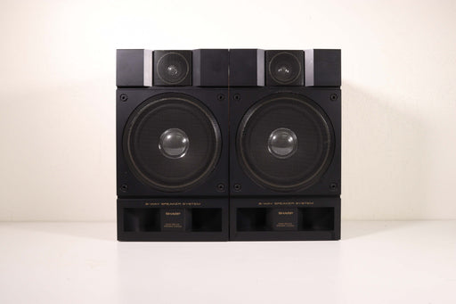 Sharp CP-950 Bookshelf Speaker Pair-Speakers-SpenCertified-vintage-refurbished-electronics