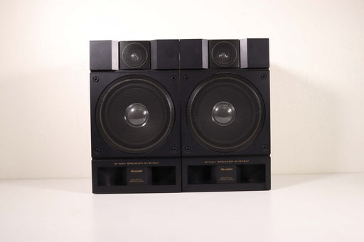 Sharp CP-950 Bookshelf Speaker Pair-Speakers-SpenCertified-vintage-refurbished-electronics