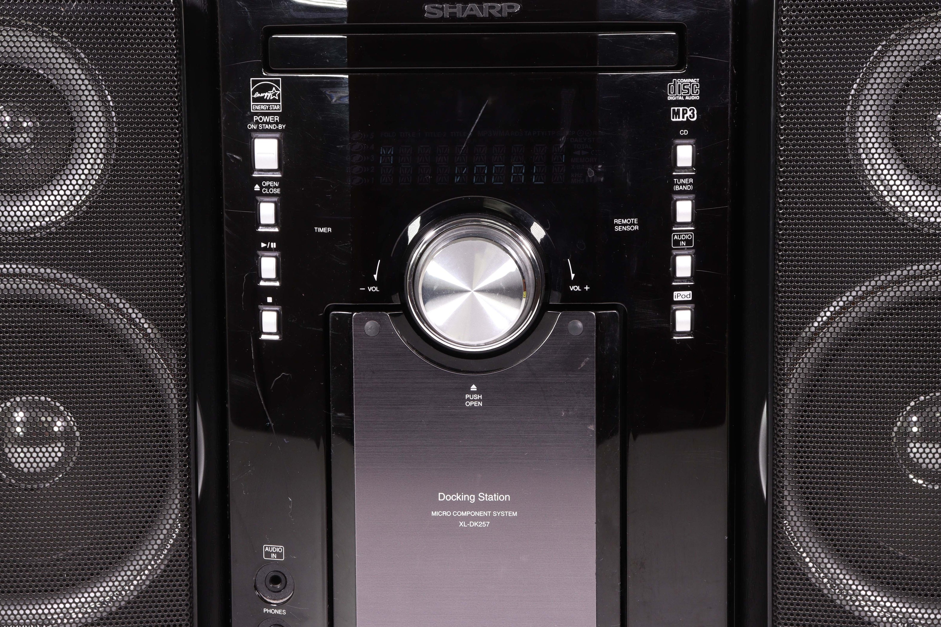 Sharp CP-DK257N Small Bookshelf Stereo System CD Player Amplifier AM F ...