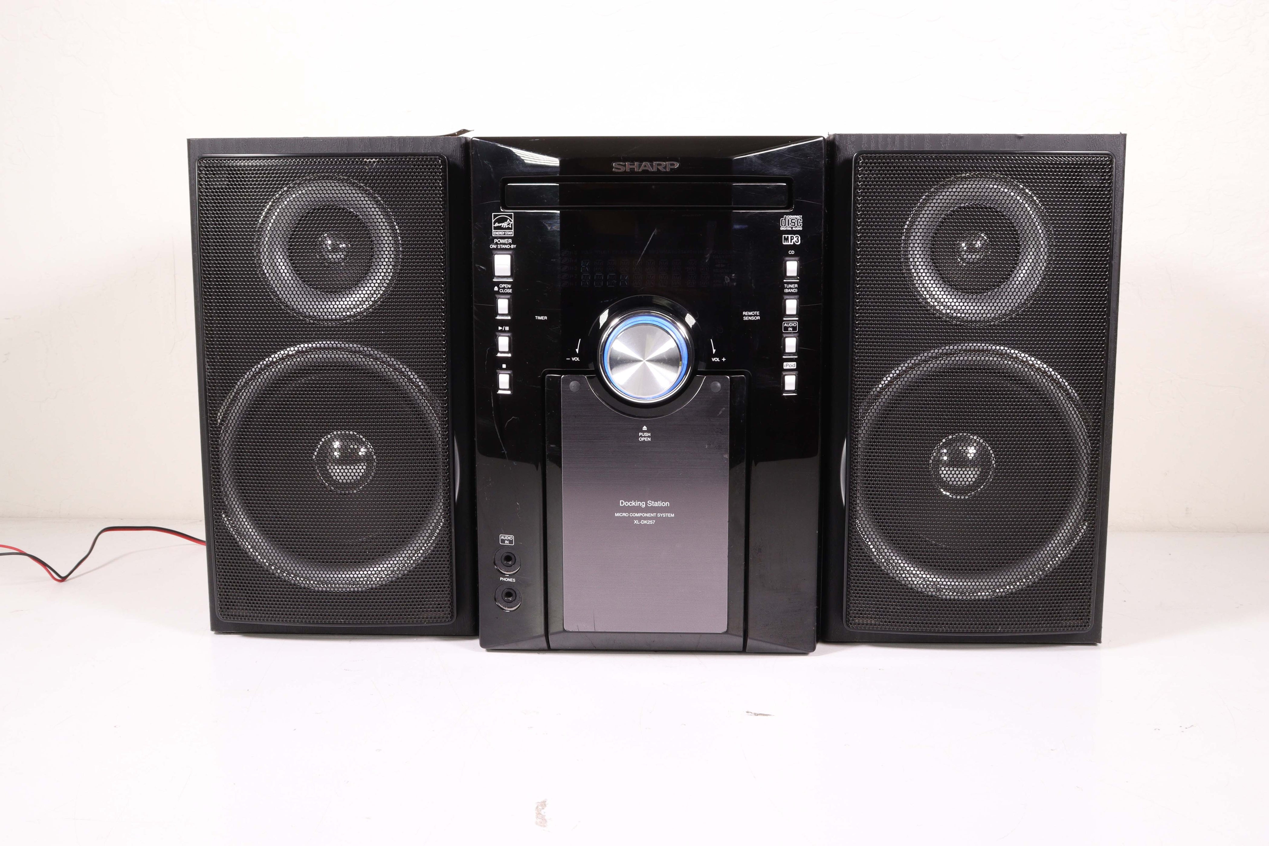 Sharp CP-DK257N Small Bookshelf Stereo System CD Player Amplifier AM F ...
