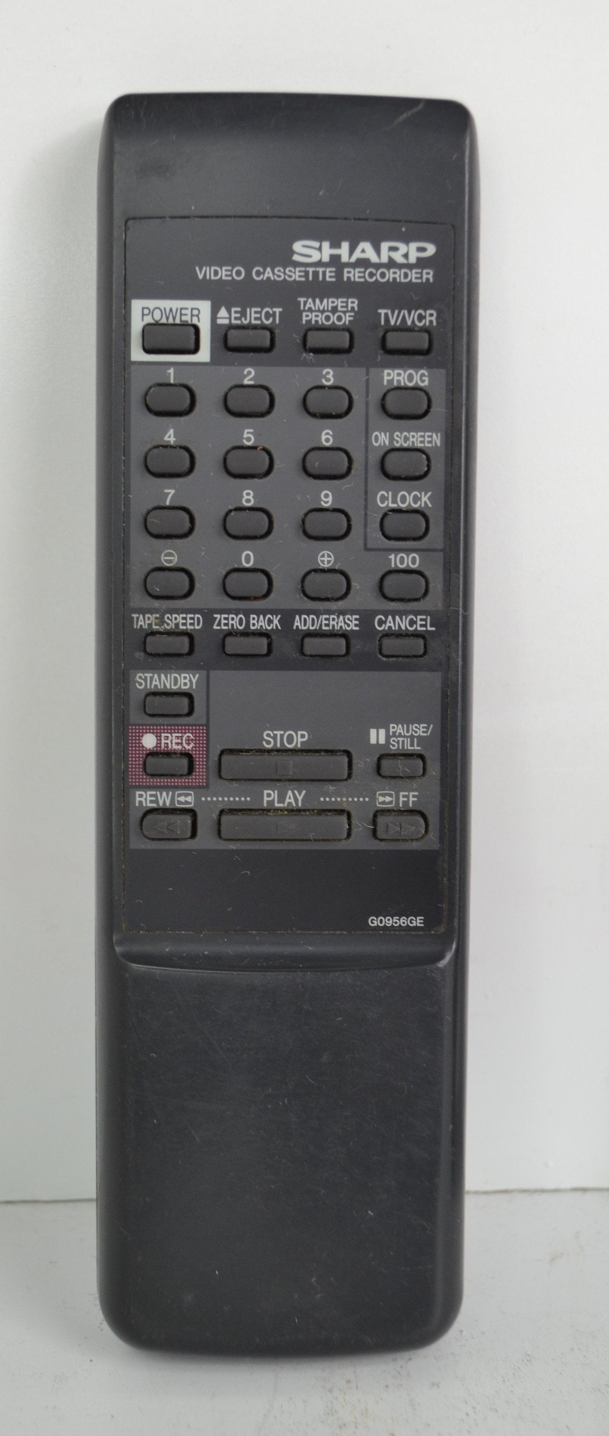 Sharp G0956GE VCR / VHS Player Remote Control — SpenCertified