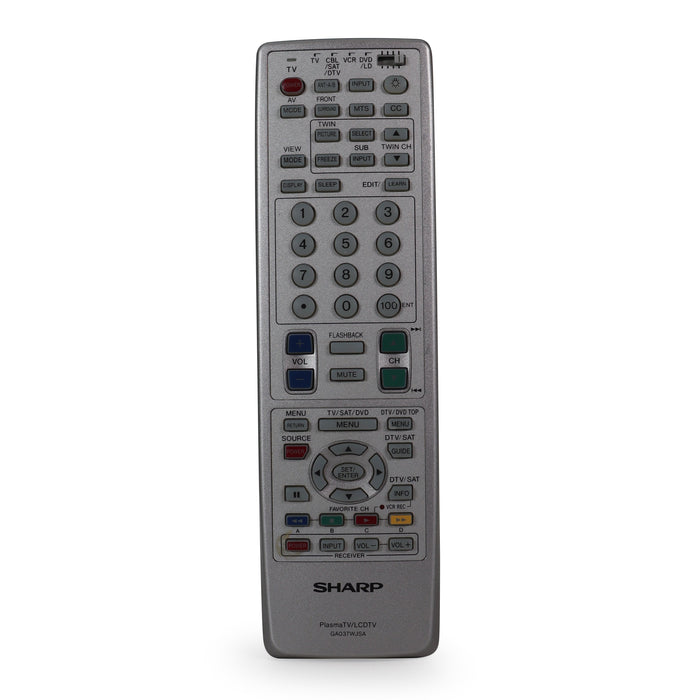 Sharp GA037WJSA Remote Control for Sharp LCTV LC-30HV4U-Remote-SpenCertified-refurbished-vintage-electonics