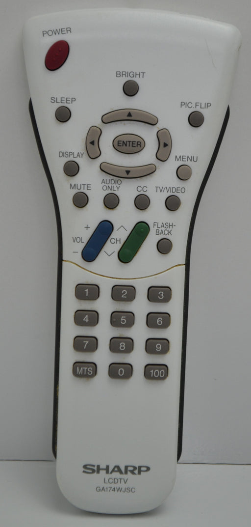 Sharp GA174WJSC LCDTV Remote Control Transmitter Unit-Remote-SpenCertified-refurbished-vintage-electonics