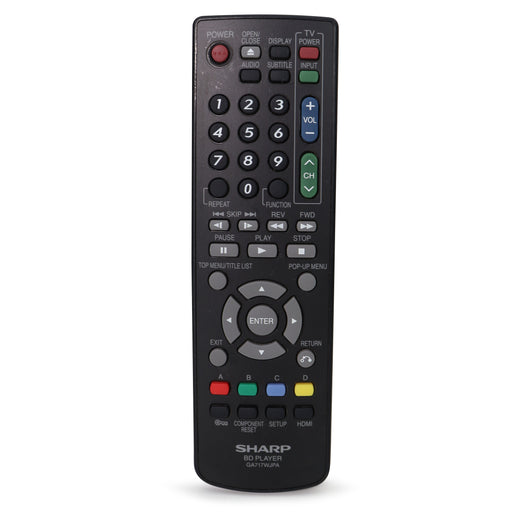 Sharp GA717WJPA Blu-ray Player Remote for Model BD-HP16U and More-Remote-SpenCertified-refurbished-vintage-electonics