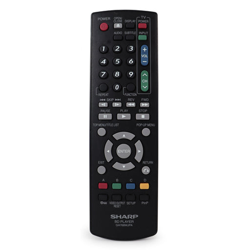 Sharp GA768WJPA Remote Control For Sharp Blu-Ray/DVD Player Model BD-HP21U-Remote-SpenCertified-refurbished-vintage-electonics