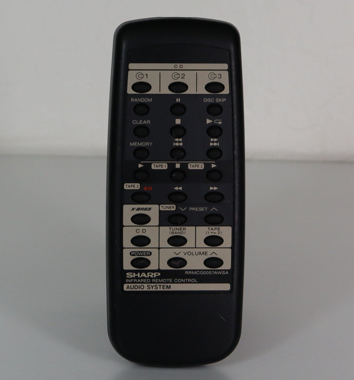 Sharp RRMCG0057AWSA Remote Control for Mini Bookshelf CD Player Tuner ...