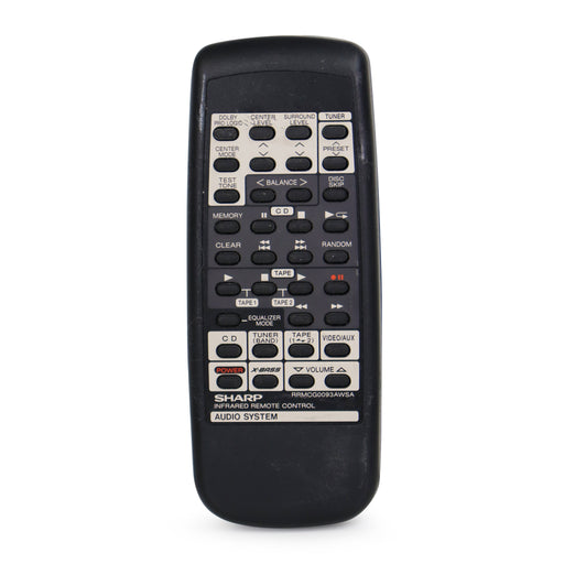 Sharp RRMCG0093AWSA Remote Control for Audio System Model CD-C470-Remote-SpenCertified-refurbished-vintage-electonics