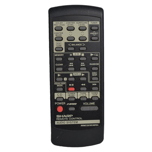 Sharp RRMCG0181AWSA Remote Control for Audio Sound System CDP-C4900 and More-Remote-SpenCertified-refurbished-vintage-electonics