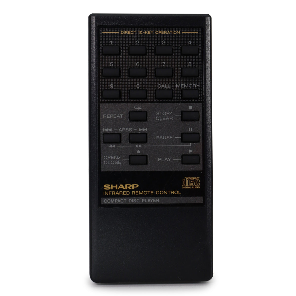 Sharp RRMCG0197AFSA Audio System Remote Control — SpenCertified