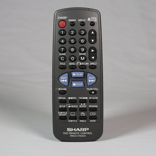 Sharp RRMCG1178GESA Remote Control for DVD Player DV-600U-Remote-SpenCertified-vintage-refurbished-electronics