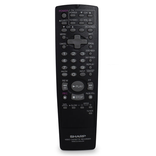 Sharp / Admiral RRMCG1236AJSA Remote Control for VCR / VHS Player Model VCA401U and More-Remote-SpenCertified-refurbished-vintage-electonics
