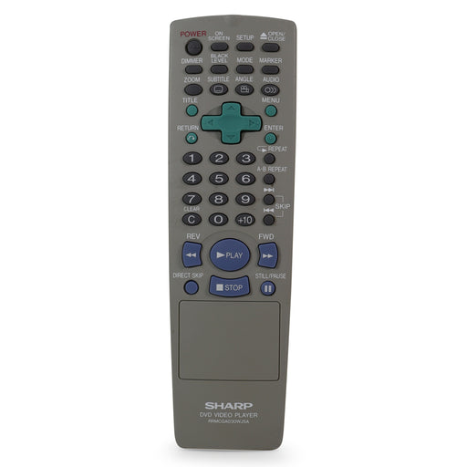 Sharp RRMCGA030WJSA DVD Player Remote Control for Model DVS2U-Remote-SpenCertified-refurbished-vintage-electonics