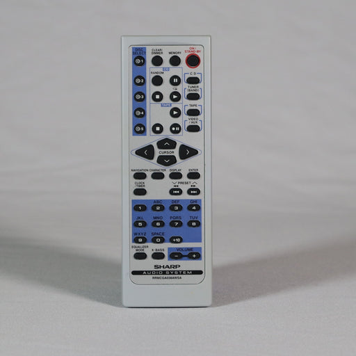 Sharp RRMCGA038AWSA Remote Control for Audio System Model XLMP130-Remote-SpenCertified-refurbished-vintage-electonics