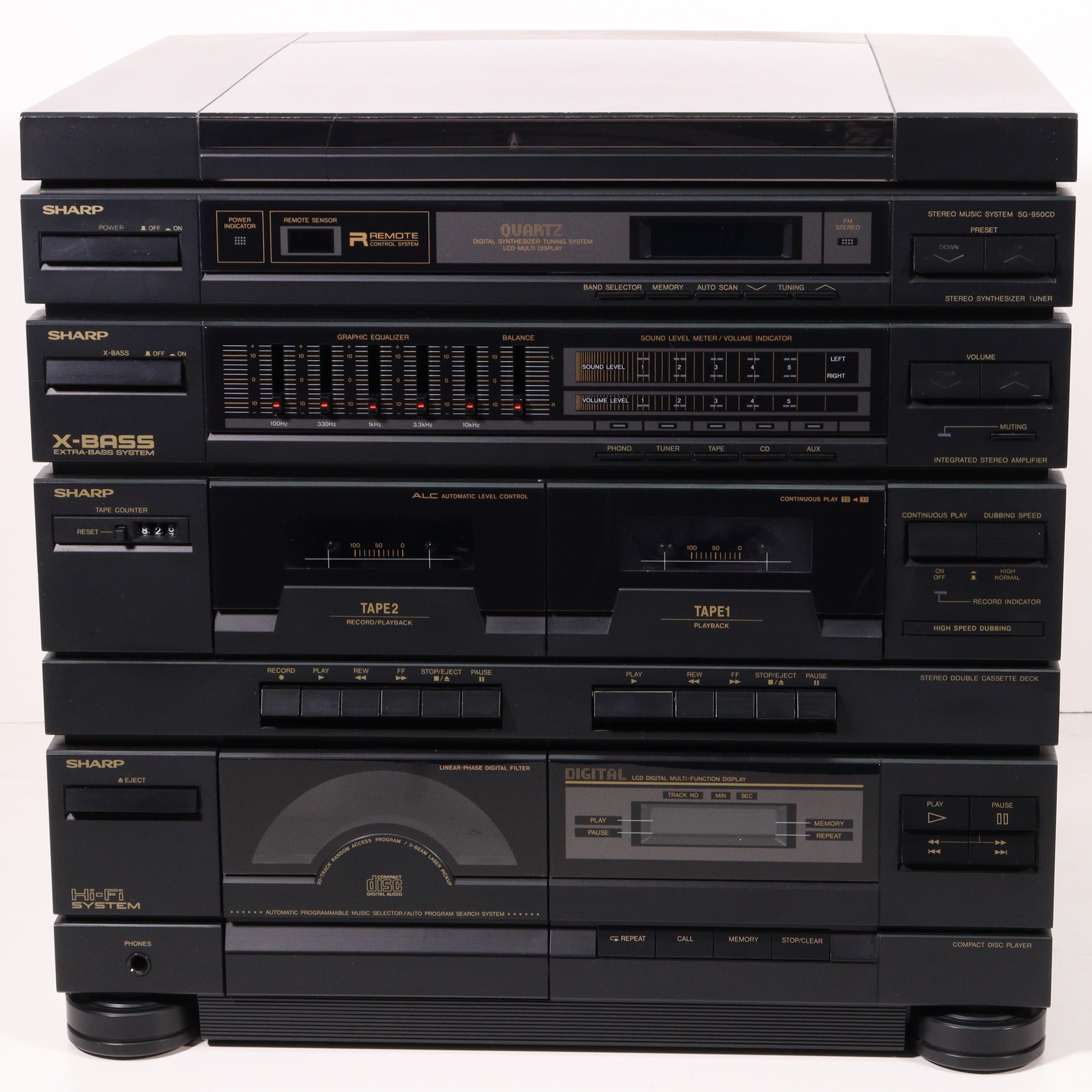 Sharp SG-950CD Integrated Stereo Music System (Full Set) — SpenCertified