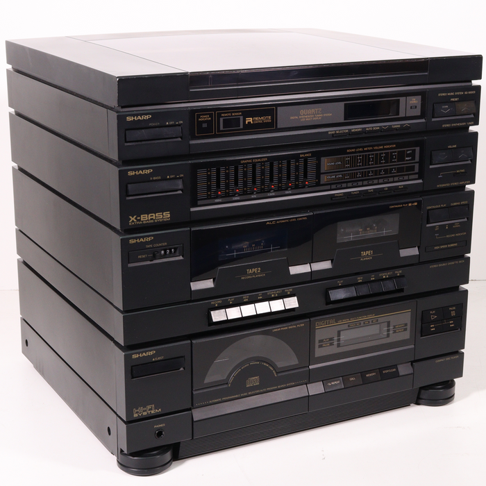 Sharp SG-950CD Integrated Stereo Music System (Full Set)-CD Players & Recorders-SpenCertified-vintage-refurbished-electronics