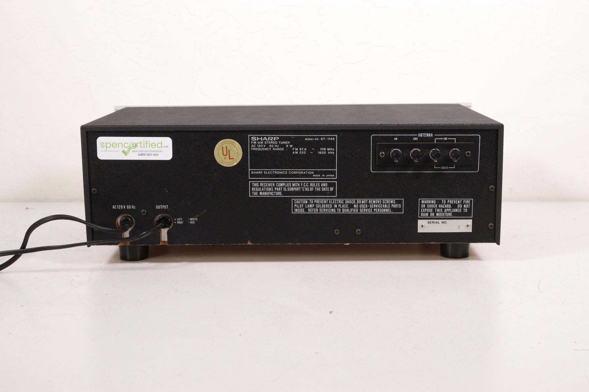 Sharp ST-1144 Stereo Tuner Home AM FM Tuning Radio