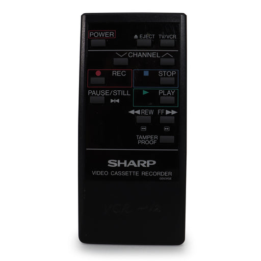 Sharp VCR Remote Control G0531GE-Electronics-SpenCertified-refurbished-vintage-electonics