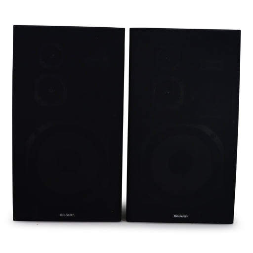 Sharp Vintage Speaker System Pair Set CP-410 (Large)-Electronics-SpenCertified-refurbished-vintage-electonics