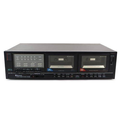 Sherwood CD345R Dual Deck Cassette Player-Electronics-SpenCertified-refurbished-vintage-electonics