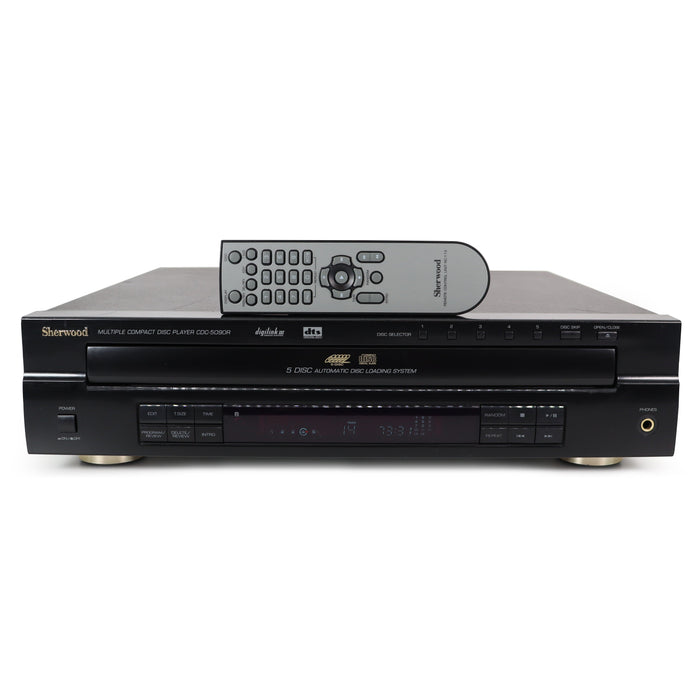 Sherwood CDC-5090R 5-Disc Carousel CD Player-Electronics-SpenCertified-refurbished-vintage-electonics
