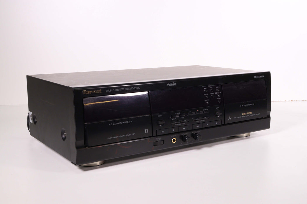 Sherwood Double Cassette Deck DD-5080C-Cassette Players & Recorders-SpenCertified-vintage-refurbished-electronics