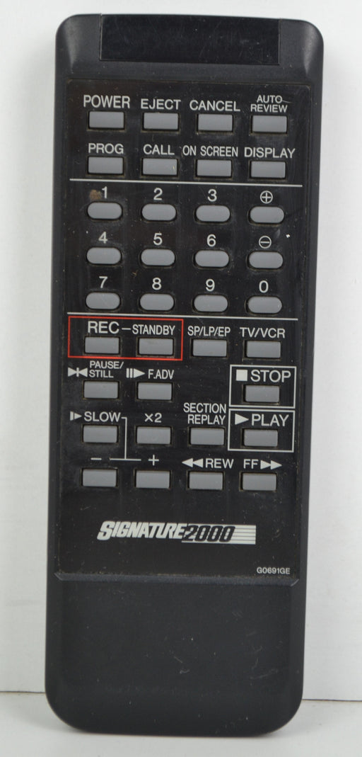 Signature2000 G0691GE VCR VHS Player Remote Control-Remote-SpenCertified-refurbished-vintage-electonics