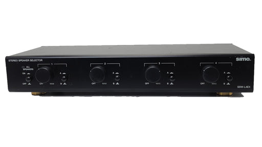 Sima SSW-L4EX Speaker Selection 4 Zone Volume Control Selector Protection Switch-Electronics-SpenCertified-refurbished-vintage-electonics