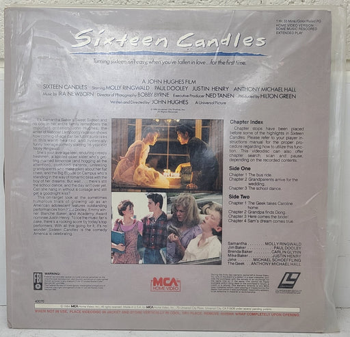 Sixteen Candles LaserDisc Movie-Electronics-SpenCertified-refurbished-vintage-electonics