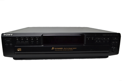 Sony 5 Disc CDP-CE245 CD Player and Changer-Electronics-SpenCertified-refurbished-vintage-electonics