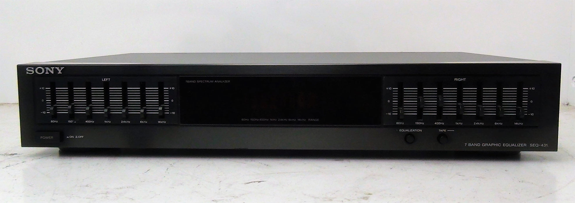 Sony 7 Band Graphic Equalizer - Stereo Frequency Equalizer Model SEQ-431-Electronics-SpenCertified-refurbished-vintage-electonics