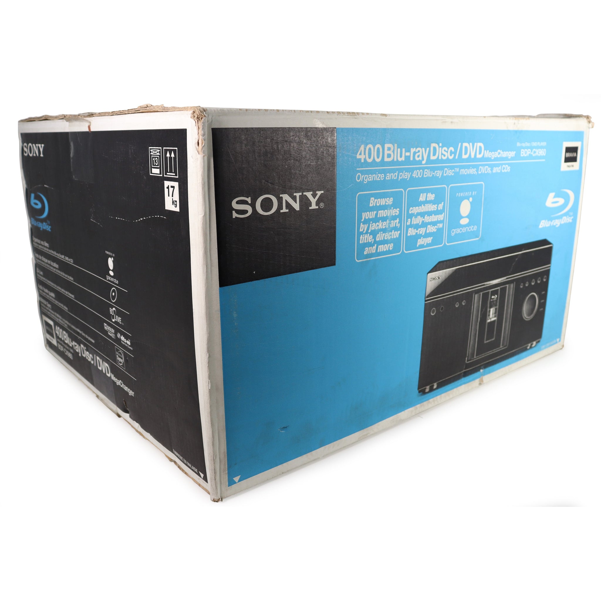 Sony BDPCX960 400 Disc Blu Ray DVD CD Explorer Library Carousel Chang