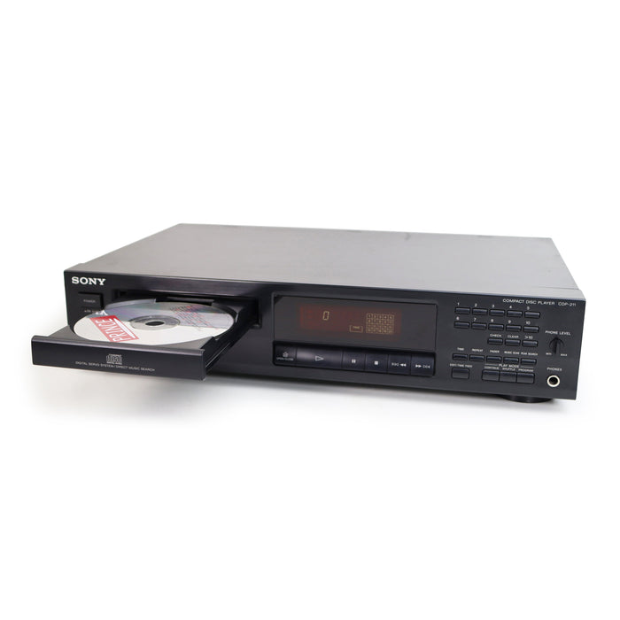 Sony CDP-211 Home Stereo Single Disc CD Player-Electronics-SpenCertified-refurbished-vintage-electonics