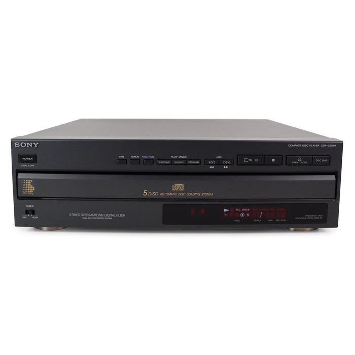 Sony CDP-C301M 5-Disc Carousel CD Changer-Electronics-SpenCertified-refurbished-vintage-electonics