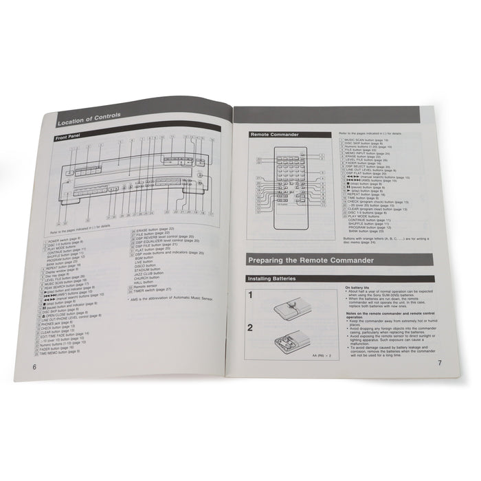Sony CDP-C725 Vintage 5-Disc Sony CD Player w/ Built-in Digital Noise Processor-Electronics-SpenCertified-refurbished-vintage-electonics
