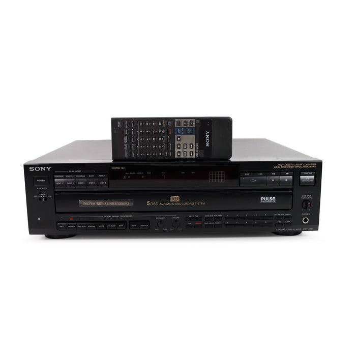 Sony CDP-C725 Vintage 5-Disc Sony CD Player w/ Built-in Digital Noise Processor-Electronics-SpenCertified-refurbished-vintage-electonics