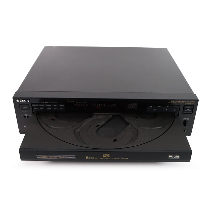 Sony CDP-C725 Vintage 5-Disc Sony CD Player w/ Built-in Digital Noise Processor-Electronics-SpenCertified-refurbished-vintage-electonics