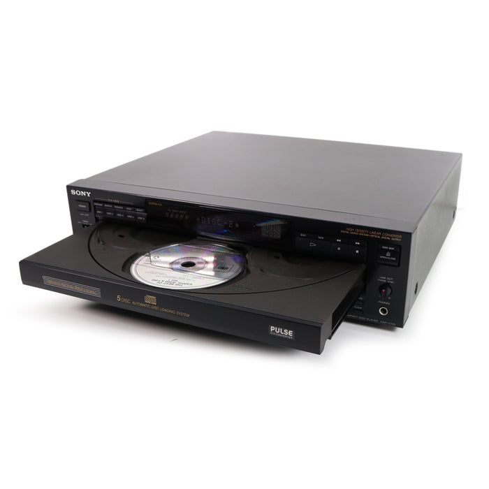 Sony CDP-C725 Vintage 5-Disc Sony CD Player w/ Built-in Digital Noise Processor-Electronics-SpenCertified-refurbished-vintage-electonics