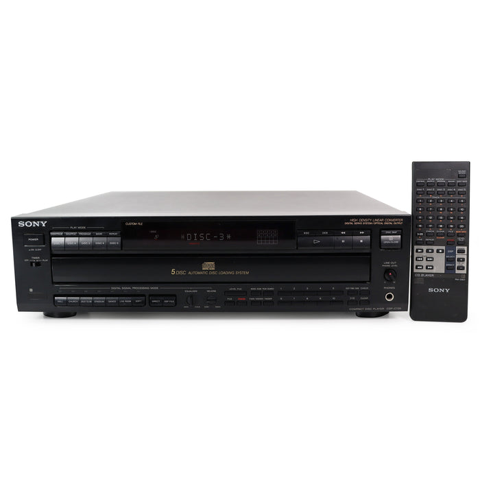 Sony CDP-C735 5-Disc Carousel CD Player-Electronics-SpenCertified-refurbished-vintage-electonics