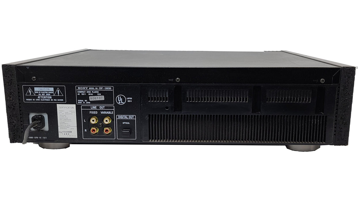 Sony CDP-C8ESD 5 Disc CD Changer Elevated System-Electronics-SpenCertified-refurbished-vintage-electonics