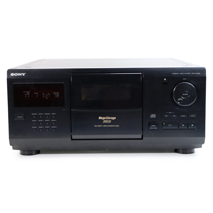 Sony CDP-CX200 200 Disc Home Stereo CD Player Changer-Electronics-SpenCertified-refurbished-vintage-electonics