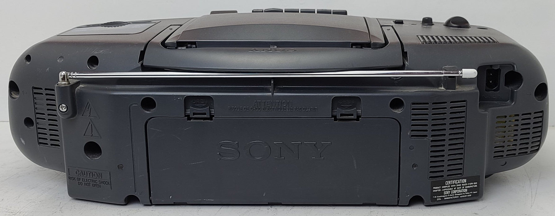 Sony CFD-6 Portable CD Cassette Boombox with Radio - Stereo Sound-Electronics-SpenCertified-refurbished-vintage-electonics