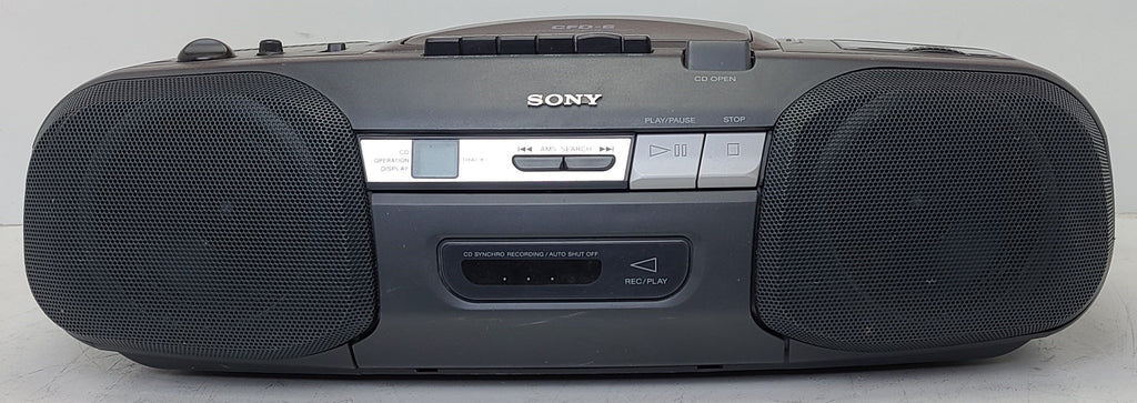 Sony CFD-6 Portable CD Cassette Boombox with Radio - Stereo Sound