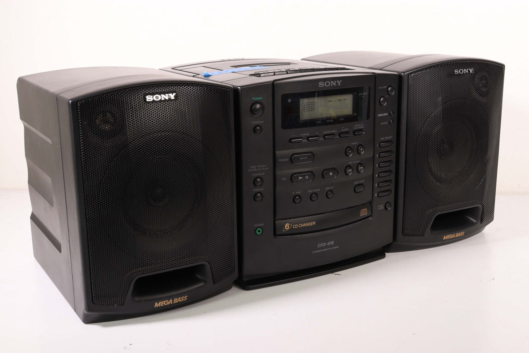 Sony CFD-616 CD Player AM FM Boombox Radio Music System (Cassette Player Defective)-Boombox-SpenCertified-vintage-refurbished-electronics