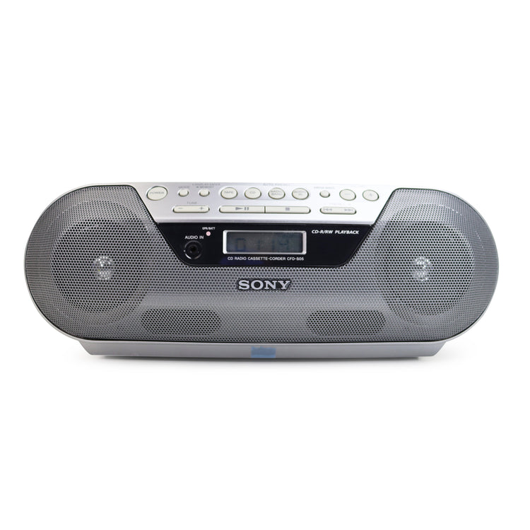 Sony CFD-S350 Stereo Boombox Cassette CD Player AM FM Radio CD-R/RW Playback