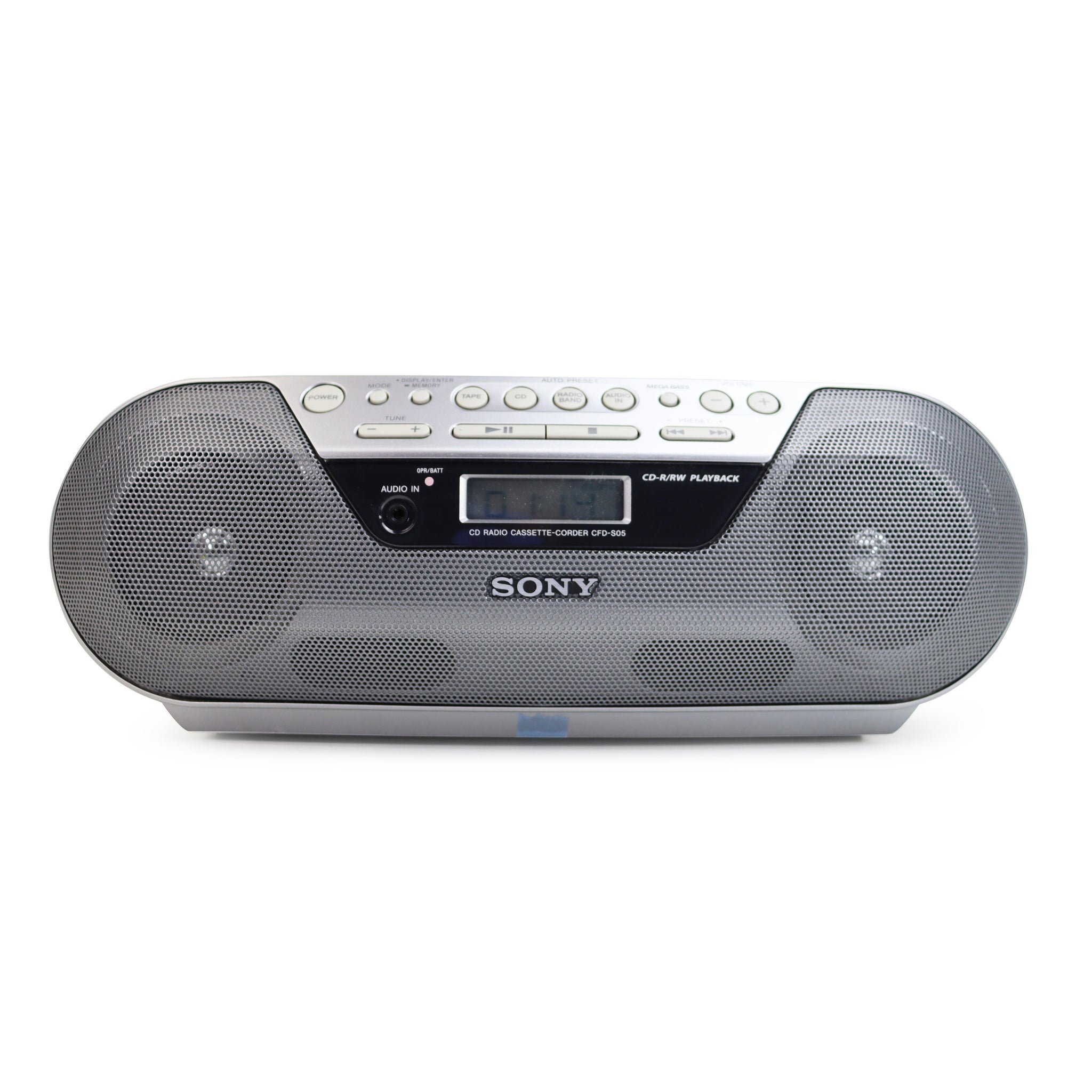 Sony CFD-S05 Portable CD / Cassette Boombox with Radio — SpenCertified