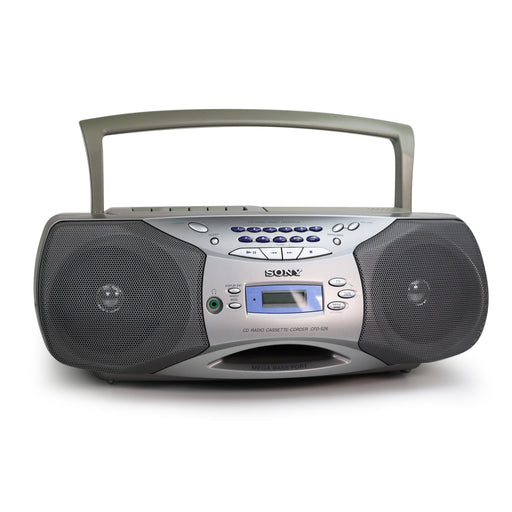 Sony CFD-S26 Portable CD Player / Cassette Player Speaker Boombox with Radio Combo Wall or Battery Power-Electronics-SpenCertified-refurbished-vintage-electonics