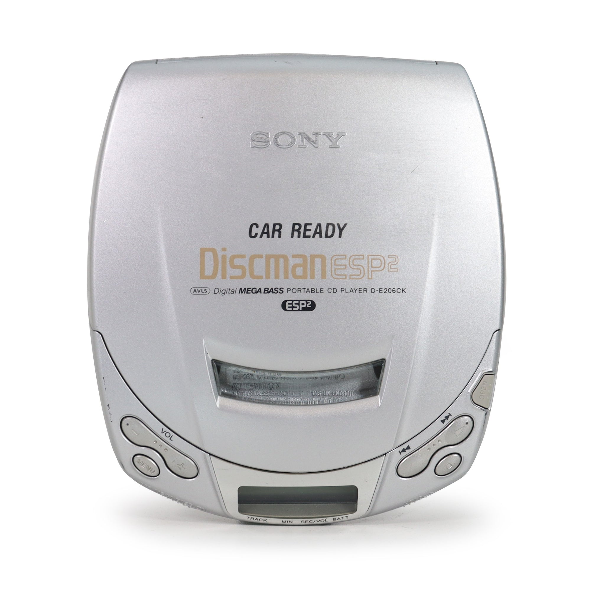 Sony D-E206CK Discman Silver Portable CD Player — SpenCertified